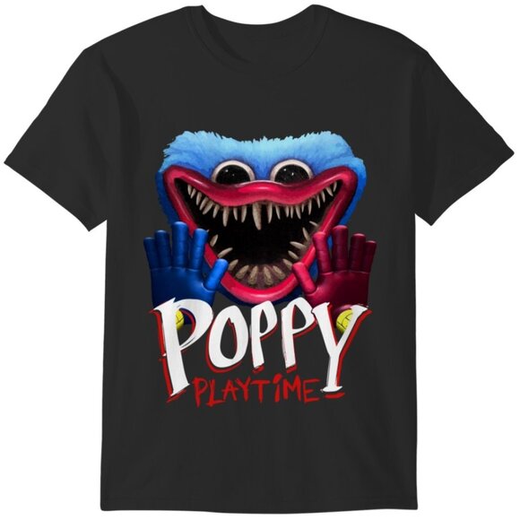 Poppy Playtime Horror Video Game Character Monster Creepy Graphic T-Shirt 141 - Picture 1 of 5